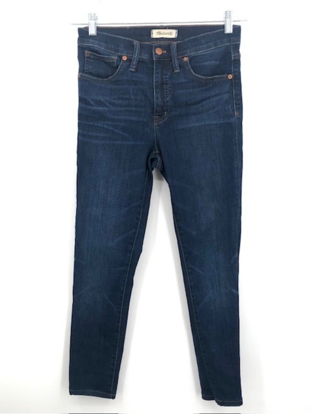 Madewell 9" High Rise Skinny Jeans, Size 27 x 25" Long